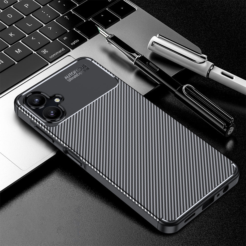 Kuori Samsung Galaxy A06 A065:lle, Techsuit, Hiilikuitu, Musta