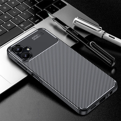 Kuori Samsung Galaxy A06 A065:lle, Techsuit, Hiilikuitu, Musta