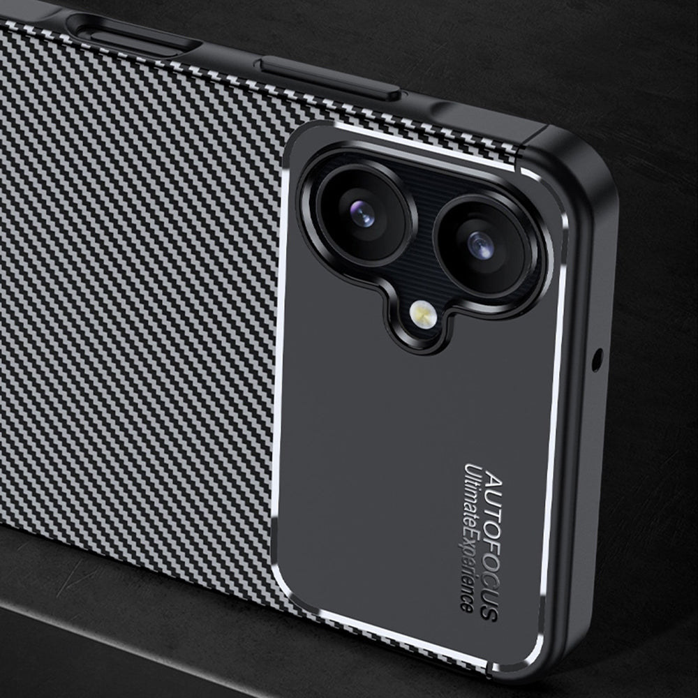 Kuori Samsung Galaxy A06 A065:lle, Techsuit, Hiilikuitu, Musta