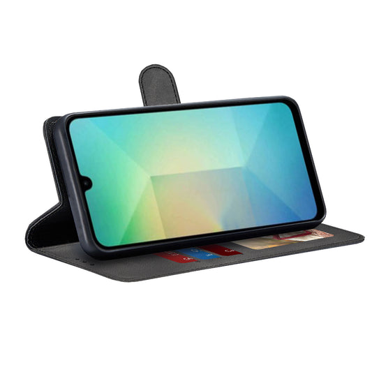 Kuori Samsung Galaxy A06 A065:lle, Techsuit, Diary Book, Musta