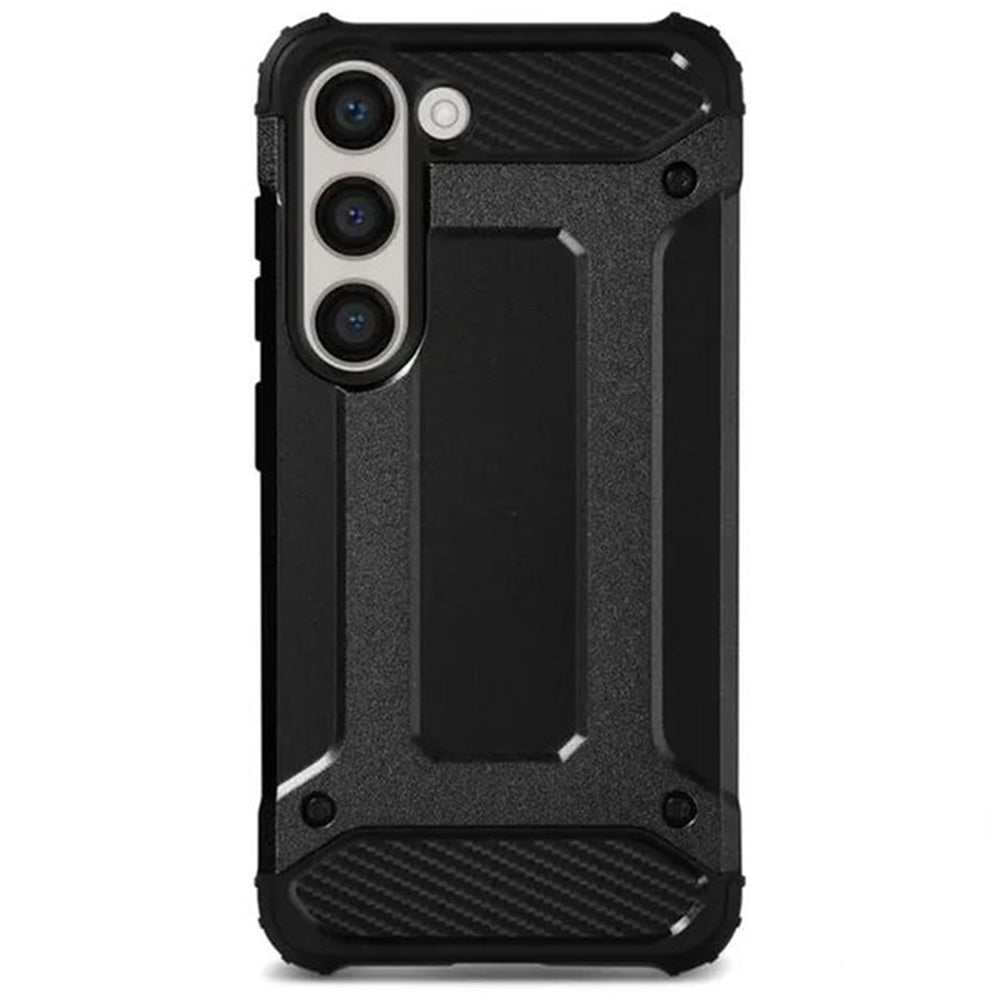 Kuori Samsung Galaxy A06 A065:lle, Techsuit, Hybrid Armor, Musta