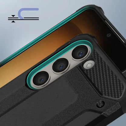 Kuori Samsung Galaxy A06 A065:lle, Techsuit, Hybrid Armor, Musta