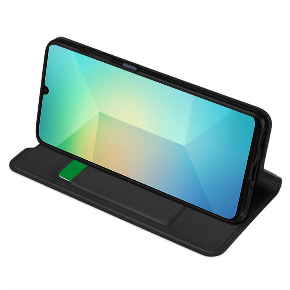 Kuori Samsung Galaxy A06 A065:lle, Techsuit, Magskin Book, Musta