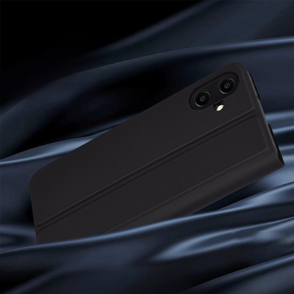Kuori Samsung Galaxy A06 A065:lle, Techsuit, Magskin Book, Musta