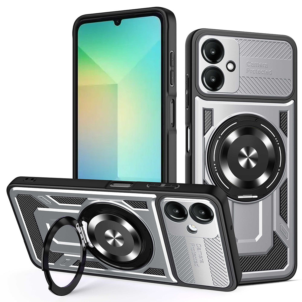 Kuori Samsung Galaxy A06 A065:lle, Techsuit, RuggedCam, Harmaa