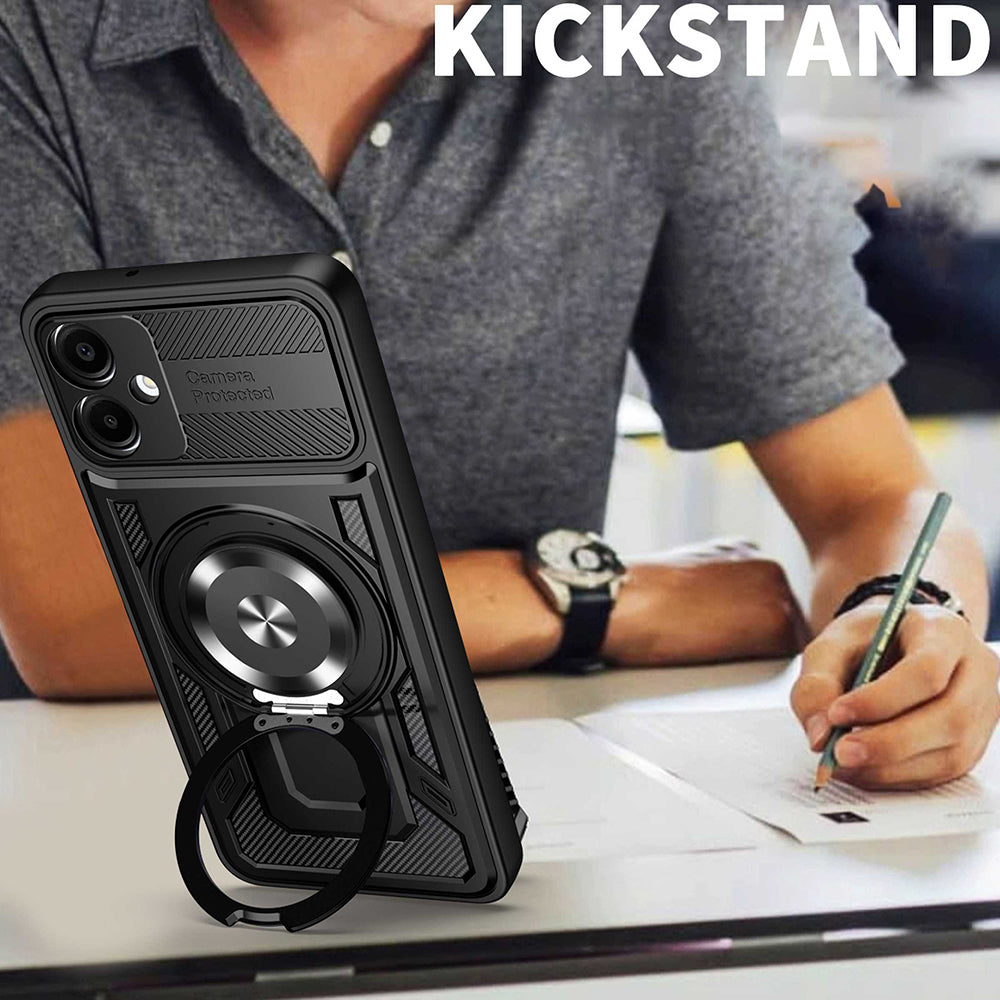 Kuori Samsung Galaxy A06 A065:lle, Techsuit, RuggedCam, Harmaa