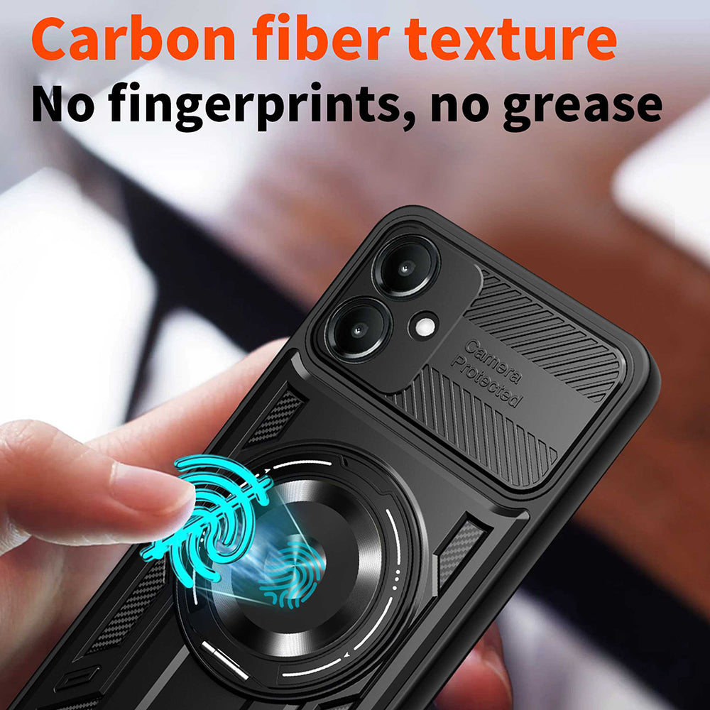 Kuori Samsung Galaxy A06 A065:lle, Techsuit, RuggedCam, Harmaa