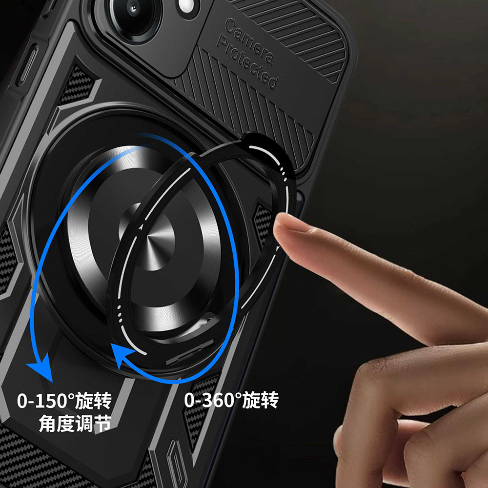 Kuori Samsung Galaxy A06 A065:lle, Techsuit, RuggedCam, Harmaa