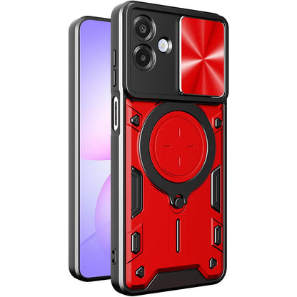 Kuori Samsung Galaxy A07 4G A075:lle, Techsuit, CamGuard Pro, Punainen