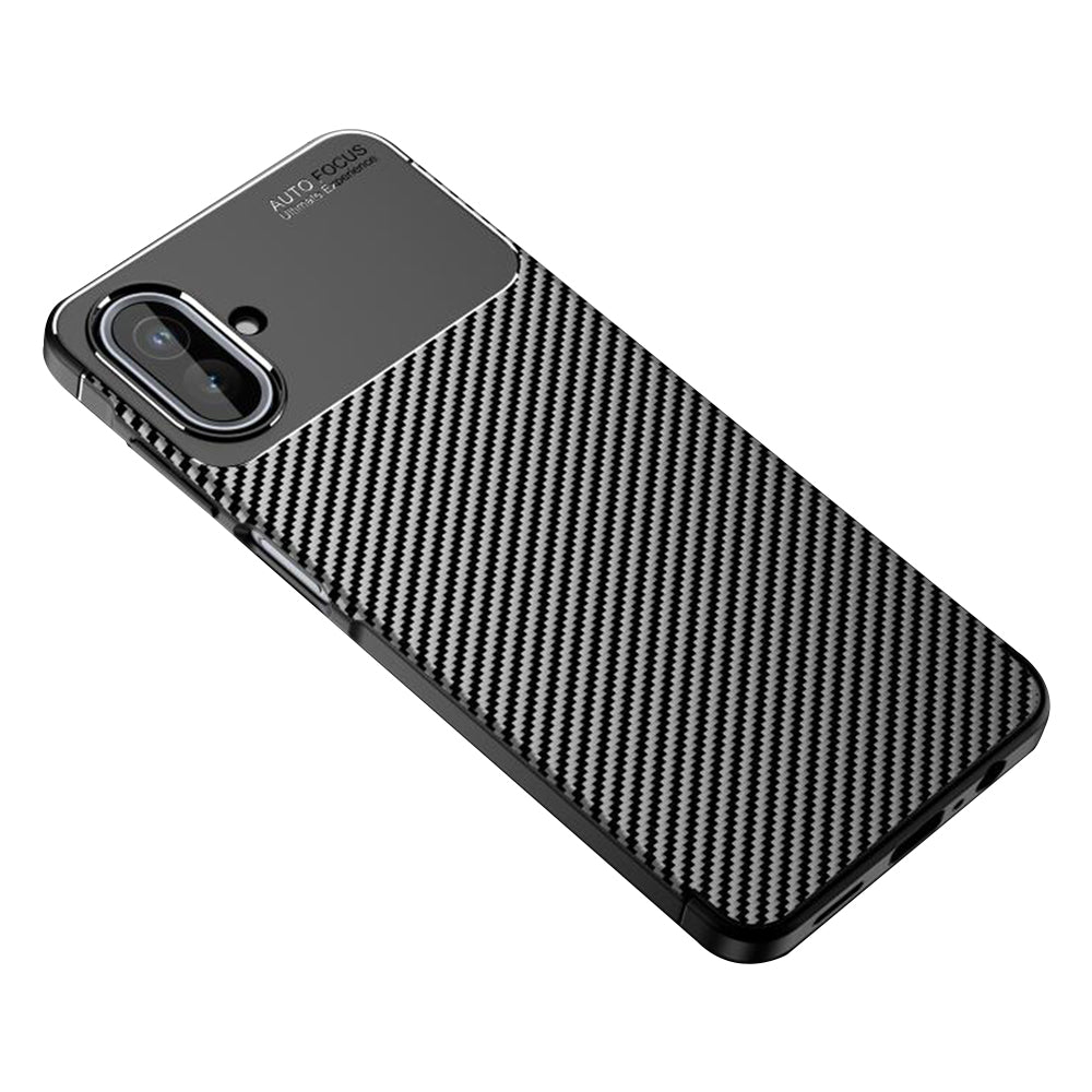 Kuori Samsung Galaxy A07 4G A075:lle, Techsuit, Hiilikuitu, Musta