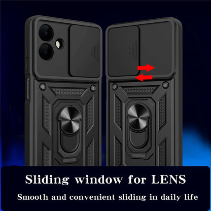 Kuori Samsung Galaxy A08 4G A085 / A07 5G A076, Techsuit, CamShield, Musta