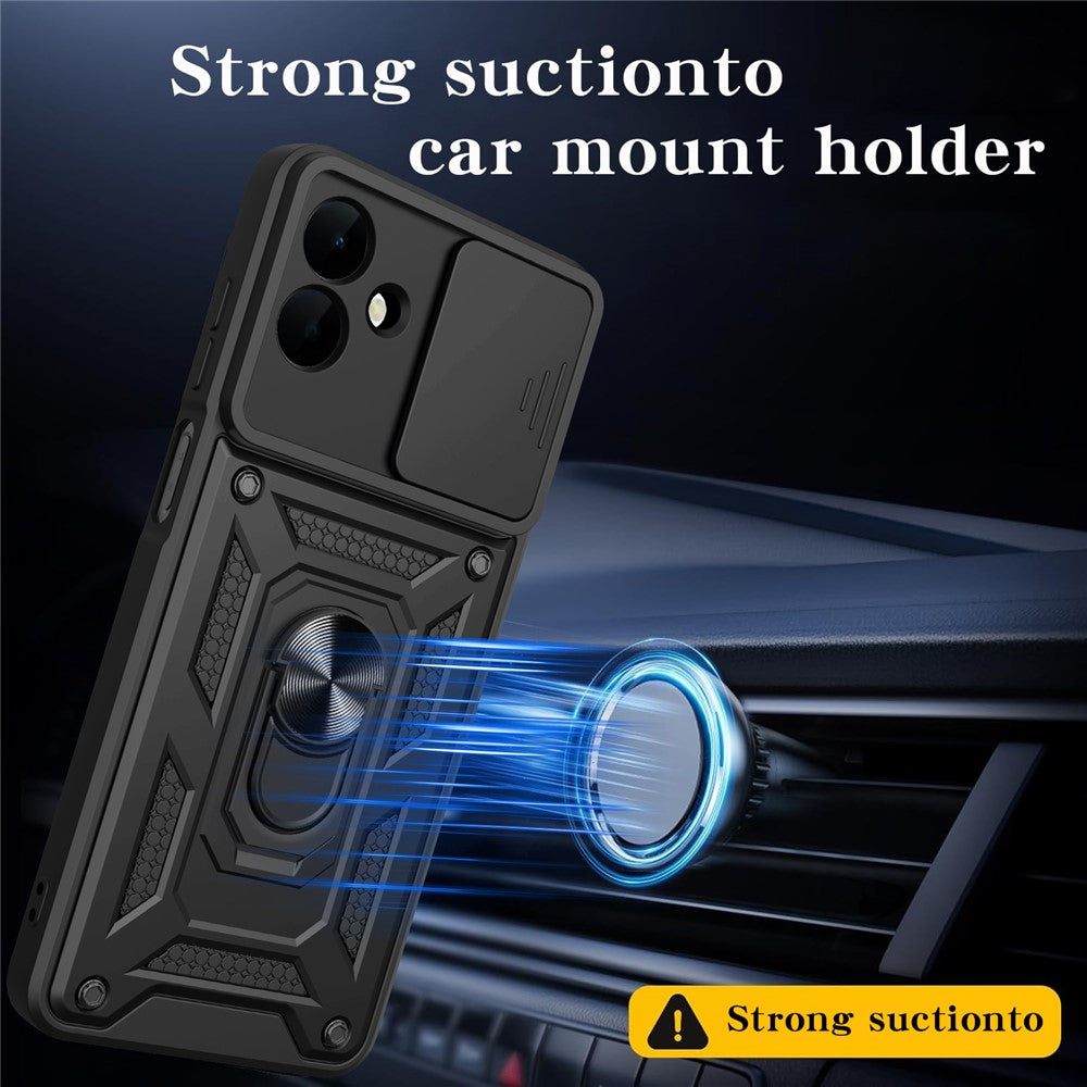 Kuori Samsung Galaxy A08 4G A085 / A07 5G A076, Techsuit, CamShield, Musta