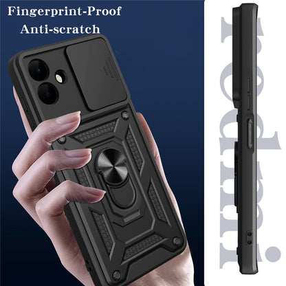 Kuori Samsung Galaxy A08 4G A085 / A07 5G A076, Techsuit, CamShield, Musta