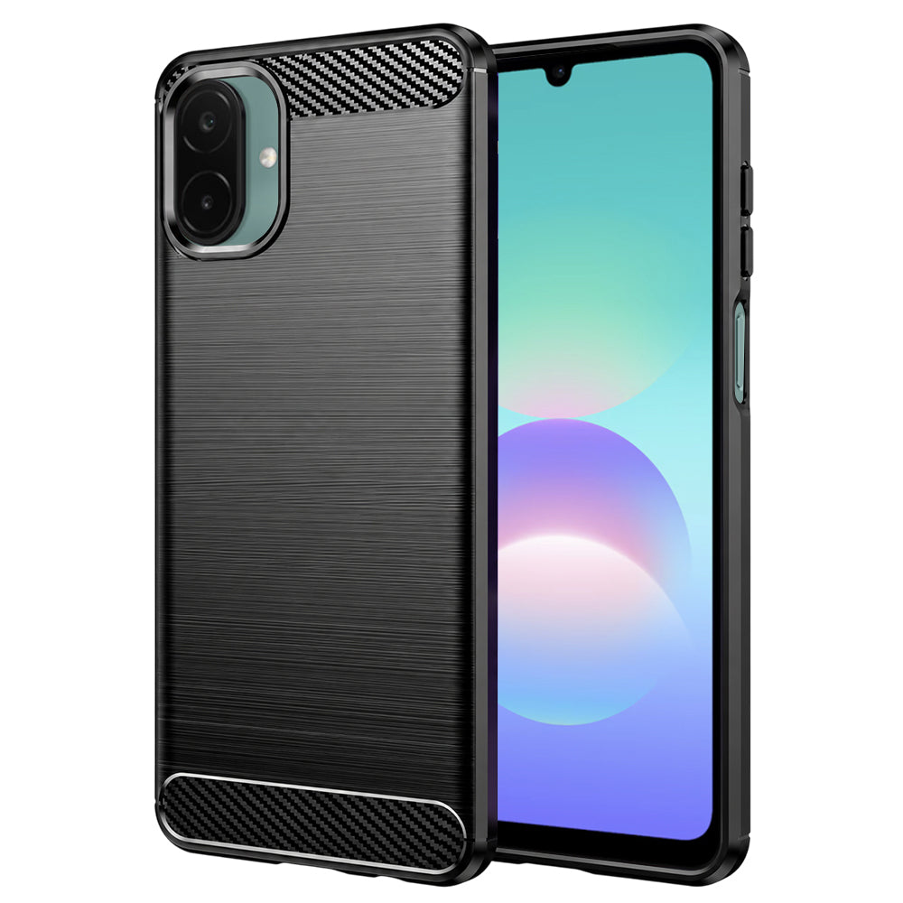 Kuori Samsung Galaxy A08 4G A085 / A07 5G A076, Techsuit, Hiili, Musta