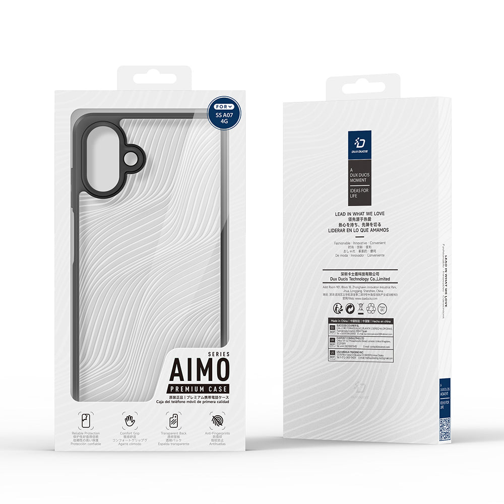 Case for Samsung Galaxy A08 4G A085 / A07 5G A076 / A07 4G A075, DUX DUCIS, Aimo, Black