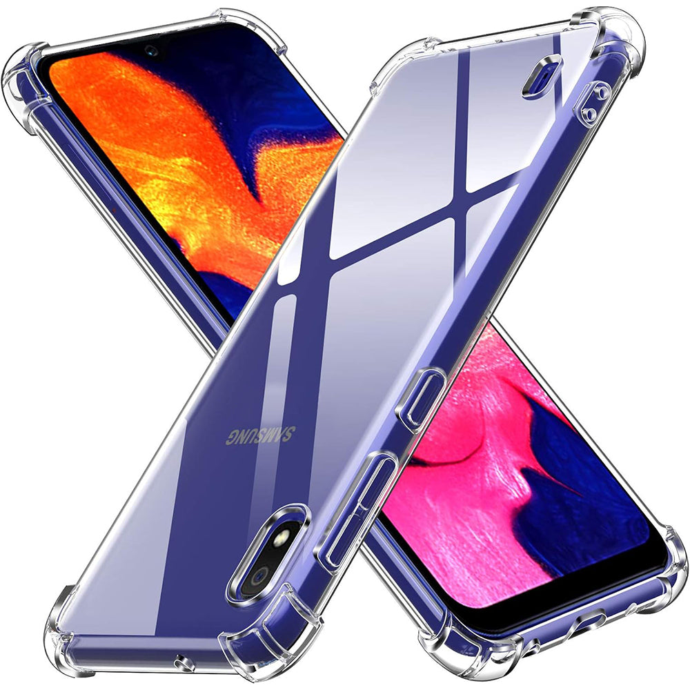 Kuori Samsung Galaxy A10 A105:lle, Techsuit, Iskunkestävä Kirkas, Läpinäkyvä