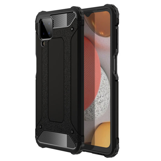 Kuori Samsung Galaxy A12 Nacho A127 / A12 A125:lle, Techsuit, Hybrid Armor, Musta