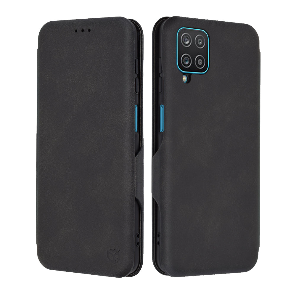 Kuori Samsung Galaxy A12 Nacho A127 / A12 A125:lle, Techsuit, Safe Wallet Plus, Musta