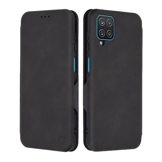 Kuori Samsung Galaxy A12 Nacho A127 / A12 A125:lle, Techsuit, Safe Wallet Plus, Musta