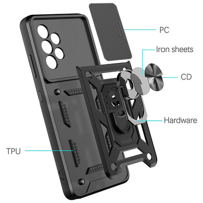 Kuori Samsung Galaxy A13 A135:lle, Techsuit, CamShield, Musta