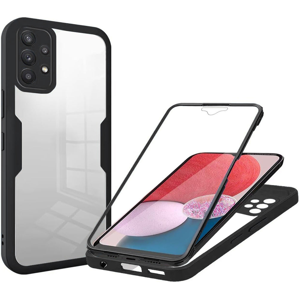 Kuori Samsung Galaxy A13 A135:lle, Techsuit, ColorVerse 360, Musta