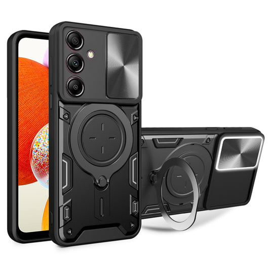 Kuori Samsung Galaxy A14 A145 / A14 5G A146:lle, Techsuit, CamGuard Pro, Musta