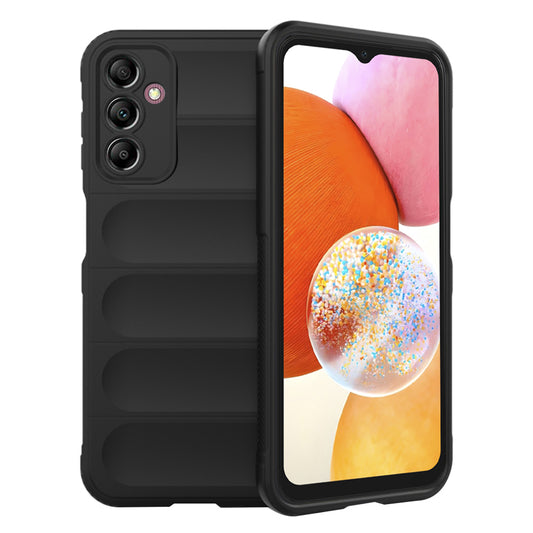 Kuori Samsung Galaxy A14 A145 / A14 5G A146:lle, Techsuit, Magic Shield, Musta