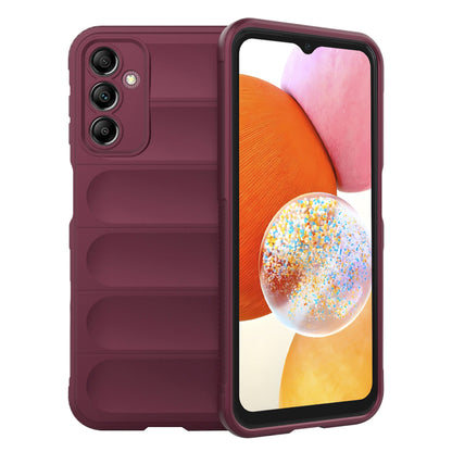 Kuori Samsung Galaxy A14 A145 / A14 5G A146:lle, Techsuit, Magic Shield, Viininpunainen