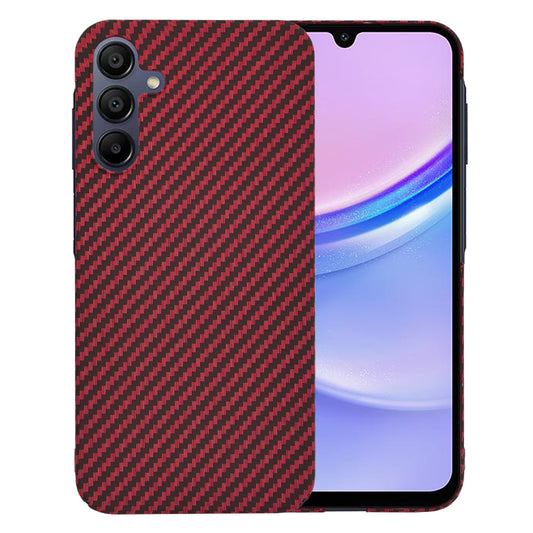 Kuori Samsung Galaxy A15 5G A156 / A15 A155, Techsuit, Carbonite FiberShell, Punainen