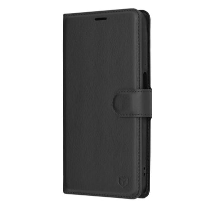 Kuori Samsung Galaxy A15 5G A156 / A15 A155:lle, Techsuit, nahkainen folio, musta