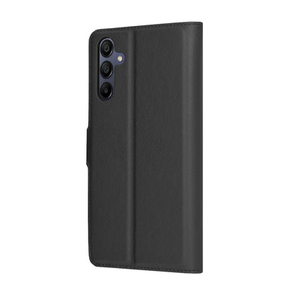 Kuori Samsung Galaxy A15 5G A156 / A15 A155:lle, Techsuit, nahkainen folio, musta