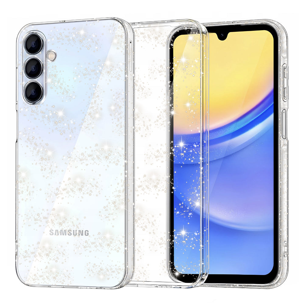Kuori Samsung Galaxy A15 5G A156 / A15 A155, Techsuit, SparkleSkin, Läpinäkyvä