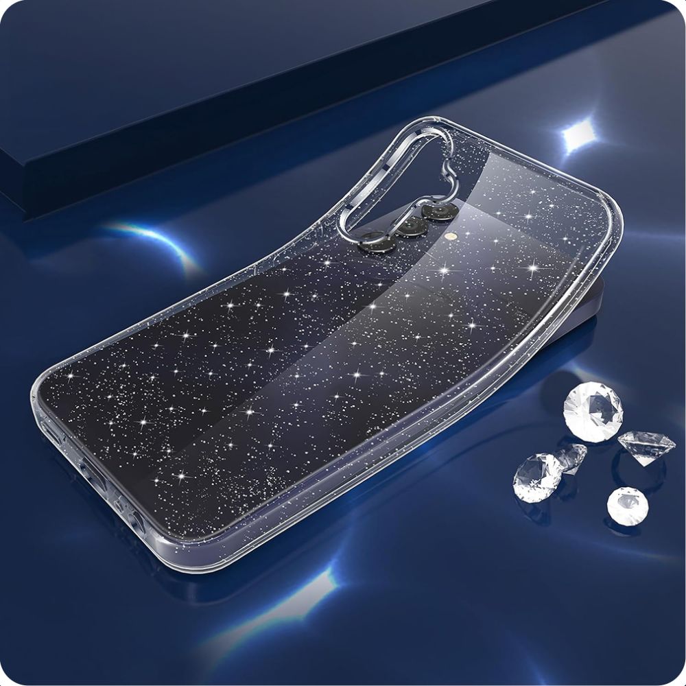 Kuori Samsung Galaxy A15 5G A156 / A15 A155, Techsuit, SparkleSkin, Läpinäkyvä