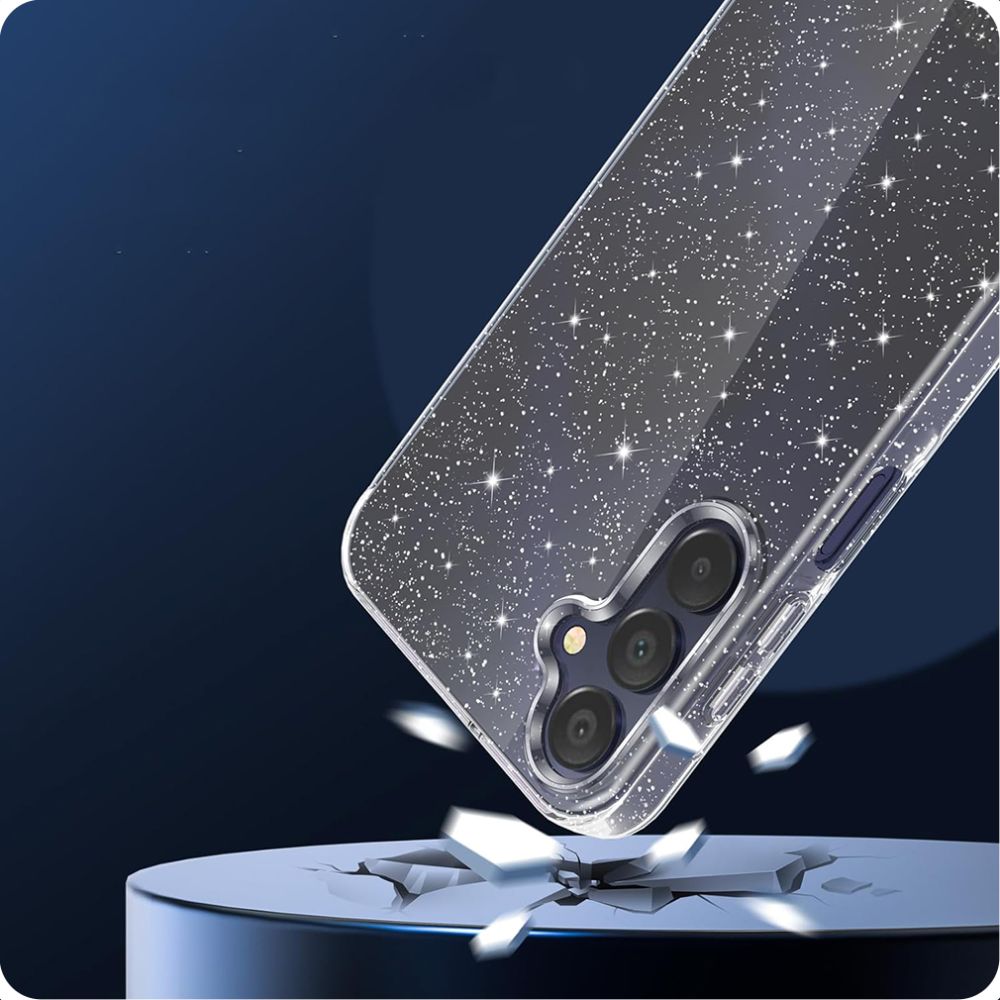 Kuori Samsung Galaxy A15 5G A156 / A15 A155, Techsuit, SparkleSkin, Läpinäkyvä