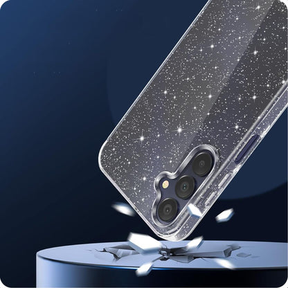 Kuori Samsung Galaxy A15 5G A156 / A15 A155, Techsuit, SparkleSkin, Läpinäkyvä