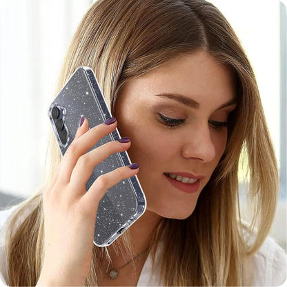 Kuori Samsung Galaxy A15 5G A156 / A15 A155, Techsuit, SparkleSkin, Läpinäkyvä