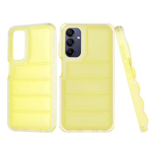 Kuori Samsung Galaxy A15 5G A156 / A15 A155:lle, Techsuit, Wave Shield, Keltainen