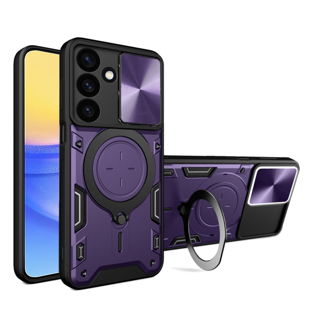 Kuori Samsung Galaxy A16 5G A166 / A16 4G A165:lle, Techsuit, CamGuard Pro, Violetti