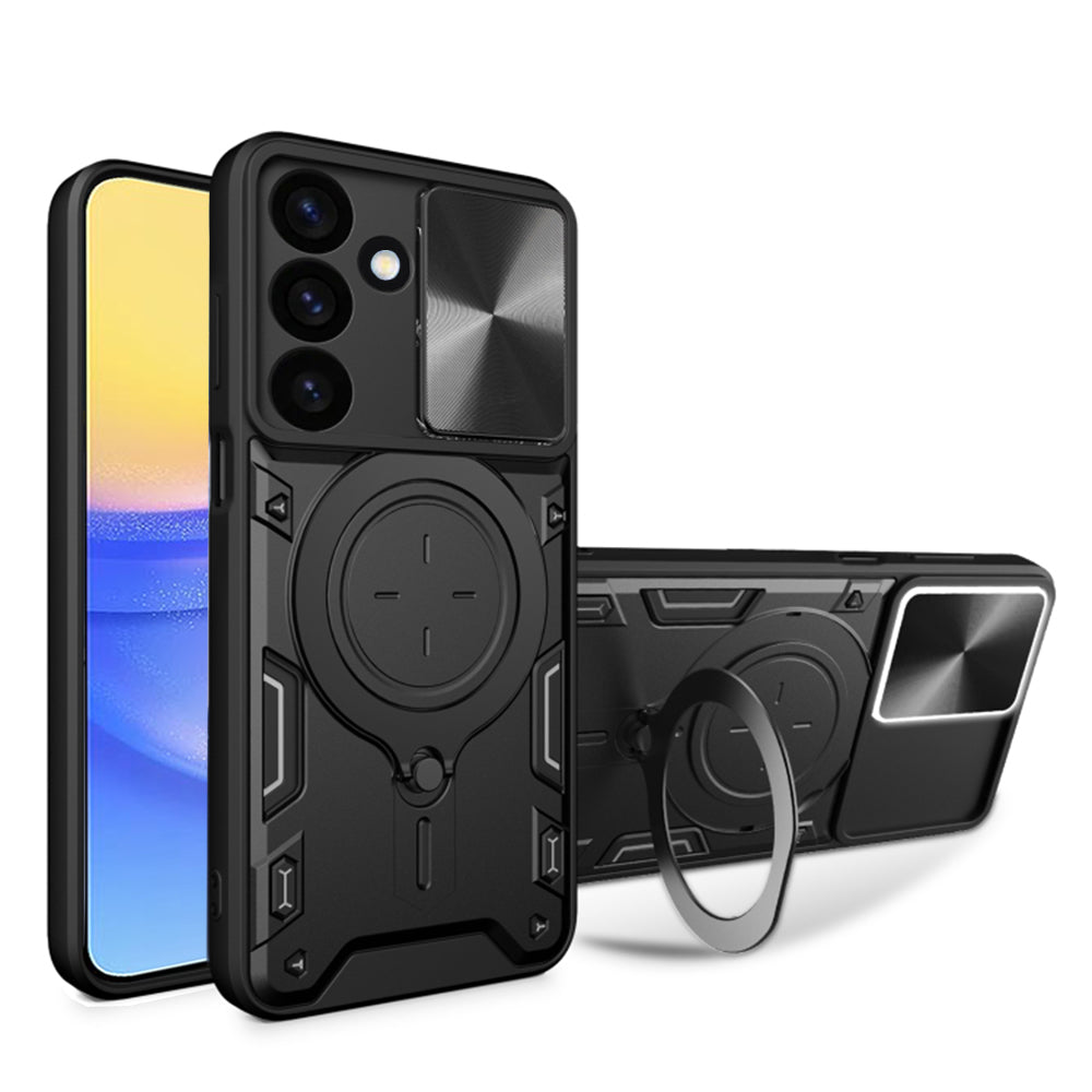 Kuori Samsung Galaxy A16 5G A166 / A16 4G A165:lle, Techsuit, CamGuard Pro, Musta