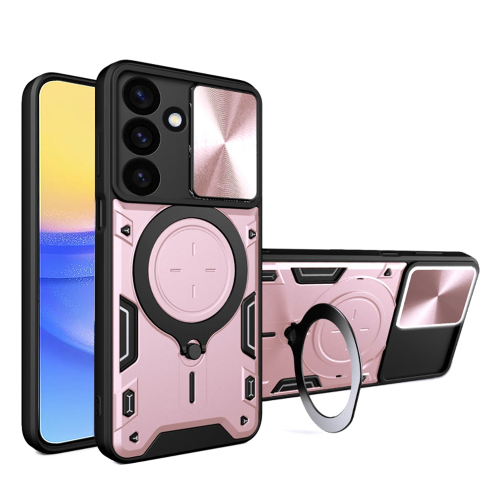 Kuori Samsung Galaxy A16 5G A166 / A16 4G A165:lle, Techsuit, CamGuard Pro, vaaleanpunakultainen