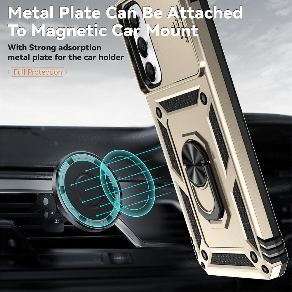 Case for Samsung Galaxy A16 5G A166 / A16 4G A165, Techsuit, CamShield, Gold