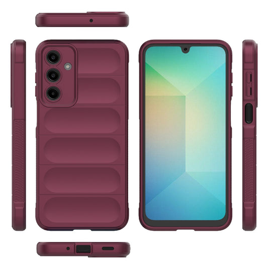 Kuori Samsung Galaxy A16 5G A166 / A16 4G A165, Techsuit, Magic Shield, Viininpunainen