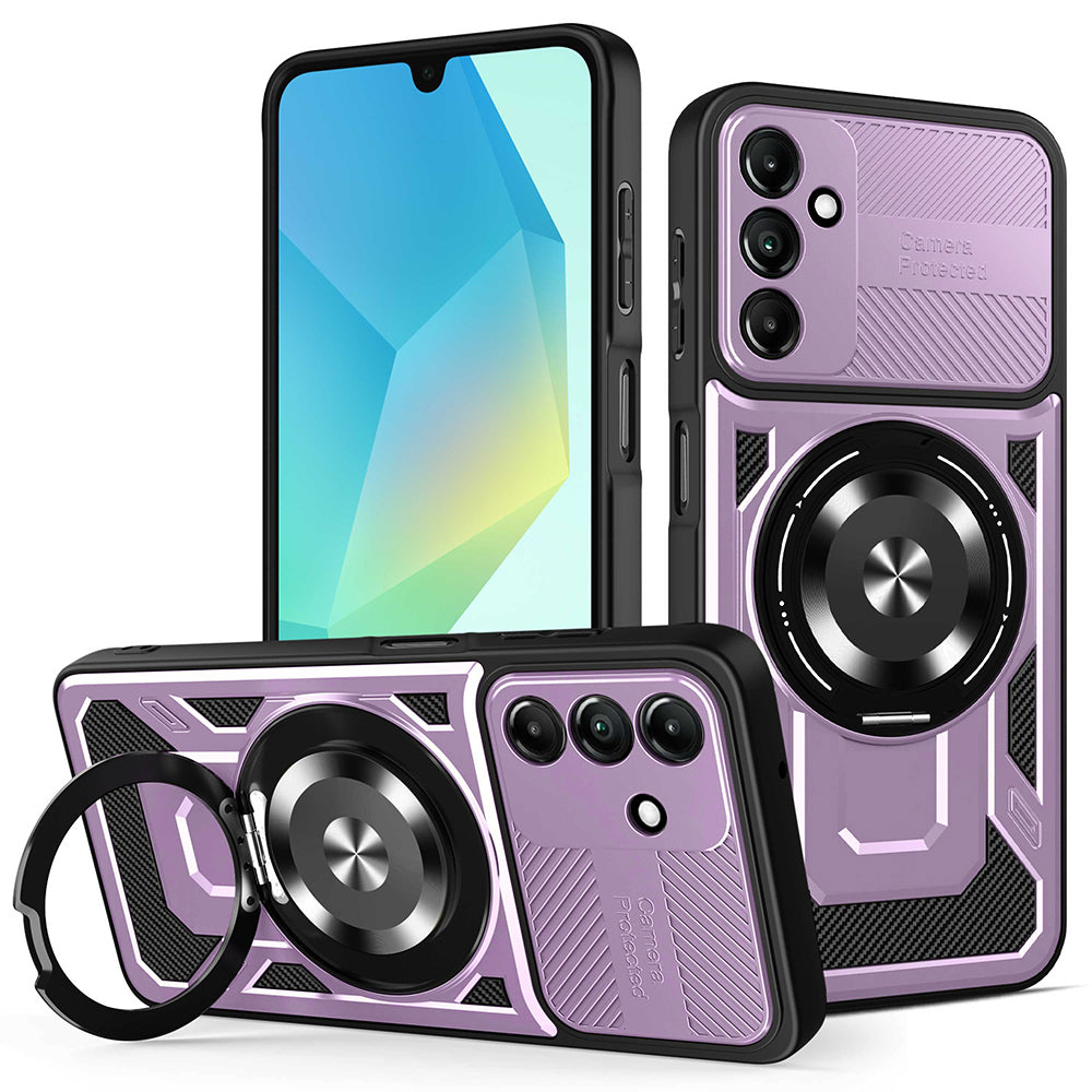Case for Samsung Galaxy A16 5G A166 / A16 4G A165, Techsuit, RuggedCam, Purple