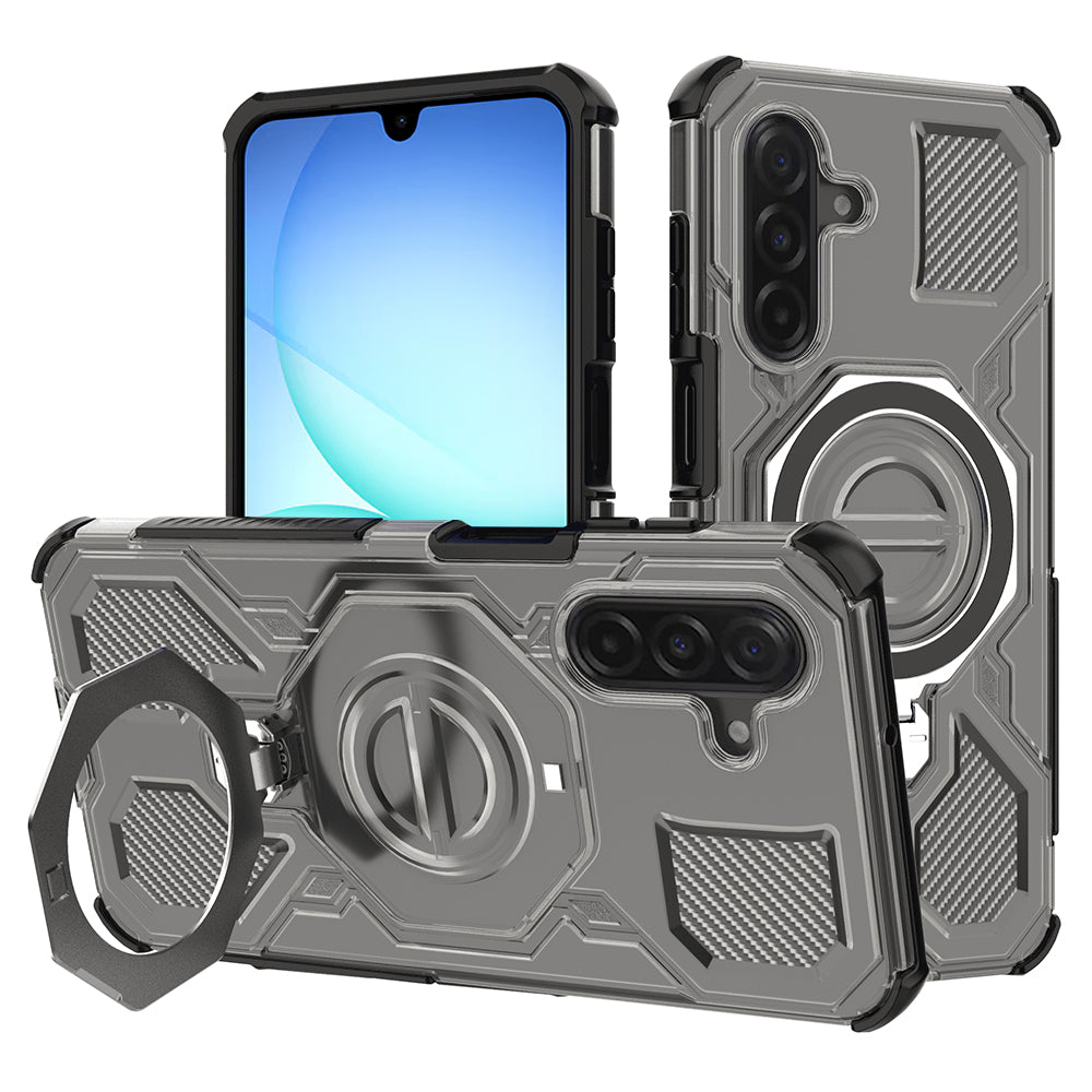 Kotelo Samsung Galaxy A17 4G / A17 5G, Techsuit, Carbon Shield Pro, Vaaleanmusta