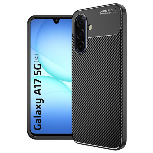 Kuori Samsung Galaxy A17 5G:lle, Techsuit, Hiilikuitu, Musta