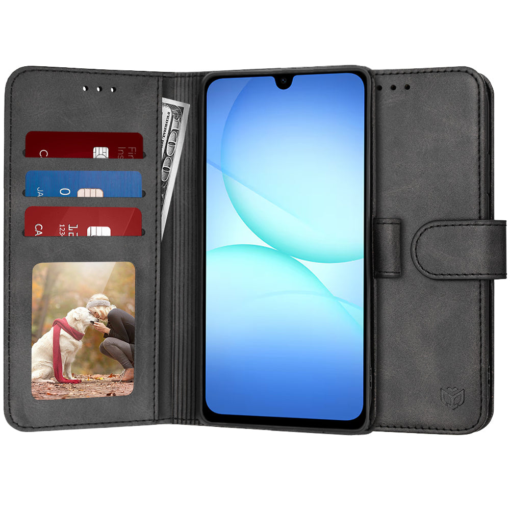 Kuori Samsung Galaxy A17 5G:lle, Techsuit, Diary Book, Musta