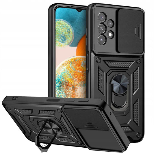 Kuori Samsung Galaxy A23 5G A236 / A23 A235, Techsuit, CamShield, Musta