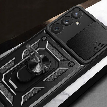 Kuori Samsung Galaxy A24 4G A245:lle, Techsuit, CamShield, Musta