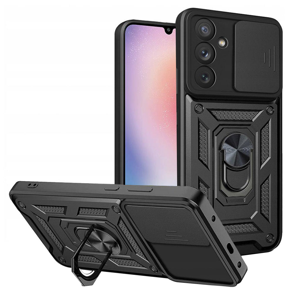 Kuori Samsung Galaxy A24 4G A245:lle, Techsuit, CamShield, Musta