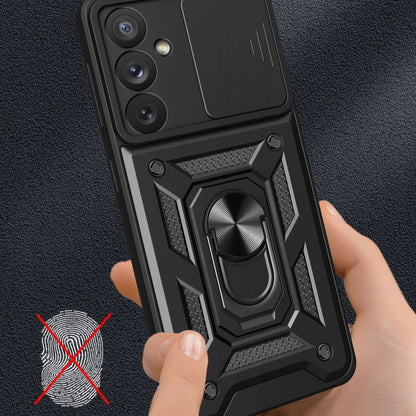 Kuori Samsung Galaxy A24 4G A245:lle, Techsuit, CamShield, Musta